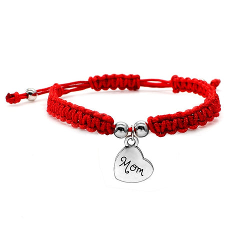 Hot Lucky Golden Cross Heart Bracelet For Women Children Red String Adjustable Handmade Bracelet DIY Jewelry