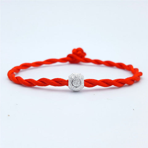 Hot Lucky Golden Cross Heart Bracelet For Women Children Red String Adjustable Handmade Bracelet DIY Jewelry